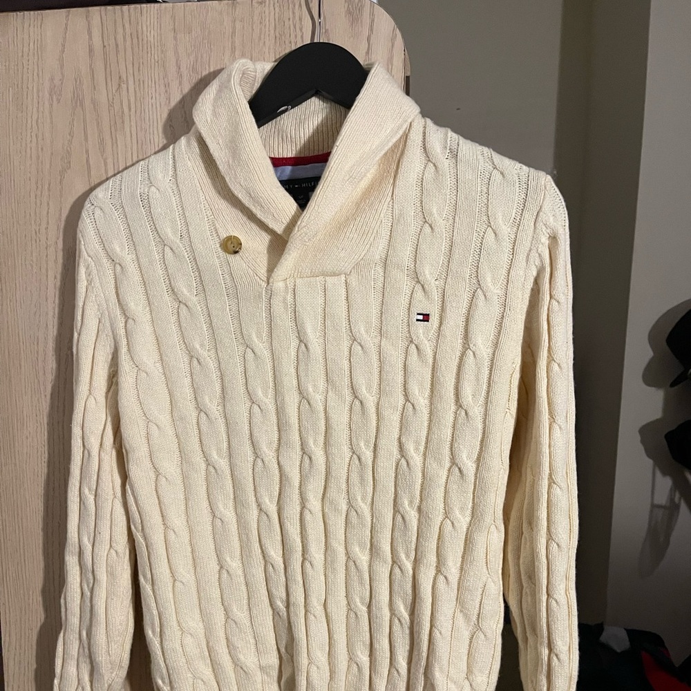 Shawl collared Tommy Hilfiger sweater